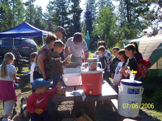 2006 family reunion in Yellowstone National Park
